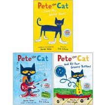 The Pete the Cat Series 3 Books Collection Set By Eric Litwin I Love My White Shoes