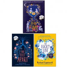Rachael Lippincott 3 Books Collection Set (Five Feet Apart, All This Time &amp; Lucky List)