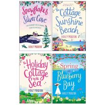 Holly Martin Collection 4 Books Set Cottage on Sunshine Beach, Spring at Blueberry Bay