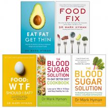 Mark Hyman 5 Books Collection Set (Food Fix, Food WTF Should I Eat, Eat Fat Get Thin)