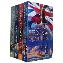 Julian Stockwin Kydd Series 4 Books Collection Set (Quarterdeck, Tenacious, Treachery, Invasion)