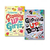 Usborne Growing up for Boys and Girls Collection 2 Books Set [Paperback]
