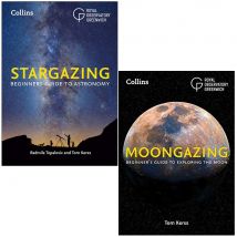 Royal Observatory Greenwich 2 Books Set Collins Stargazing, Moongazing