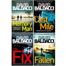 David Baldacci 4 Books Collection Set (Memory Man, The Last Mile, The Fix, The Fallen)