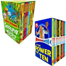 Horrible Geography By Anita Ganeri & Murderous Maths By Poskitt 22 Book Set