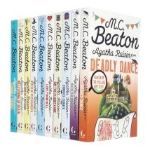 MC Beaton Agatha Raisin Series 10 Books Collection Set Deadly Dance, Haunted House