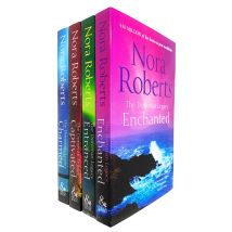 Nora Roberts 4 Book Set Enchanted Entranced Captivated Charmed Romance Novel Collection