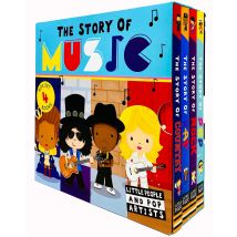 The Story of Music Little People and Pop Artists Series 4 Books Collection Box Set by Little Tiger