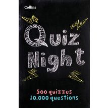 Collins Quiz Night: 10,000 original questions in 500 quizzes (Collins Puzzle Books)