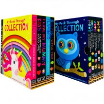My Little World Series My Peek Through Collection 10 Books Box Set (Dino, Moo, Zoom, Roar, Hoot, Kiss)