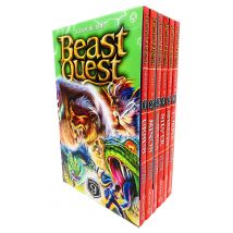 Beast Quest Series 9 Box Set Books 1-6 Collection (Koraka Winged Assassin, Silver Wild)