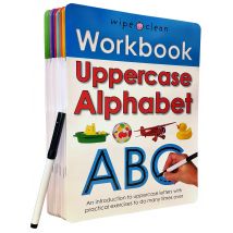 Wipe Clean Workbook, Learn to Write 10 Books Collection Set by Roger Priddy (Lowercase Alphabet)