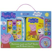 Peppa Pig - Electronic Me Reader Jr and 8 Look and Find Sound Book Library PI Kids