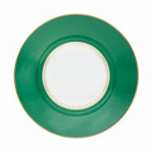 Raynaud Cristobal Emeraude Flat Rim Plate,  27 cm Diameter