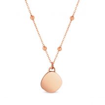 Amori Pebble Necklace, Rose