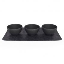 Villeroy & Boch Manufacture Rock Dip Bowl Set