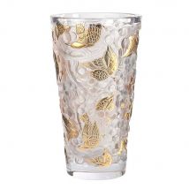 Lalique Merles Et Raisins Large Vase, Gold Stamped Numbered Edition