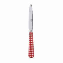 Sabre Gingham Red 20cm Dessert Knife