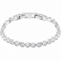Swarovski Tennis Bracelet, White, Rhodium Plated