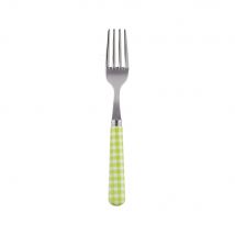 Sabre Gingham Light Green 16cm Cake Fork