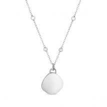 Amori Pebble Necklace, Silver