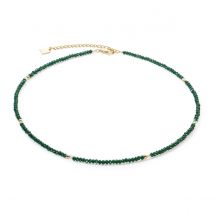 Coeur De Lion Twinkle Gold & Dark Green Necklace