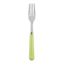 Sabre Gingham Light Green 22cm Dinner Fork