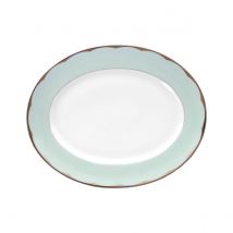 Haviland Illusion Blue Oval Dish