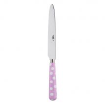 Sabre White Dots Pink 24cm Dinner Knife
