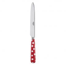 Sabre White Dots Red 24cm Dinner Knife