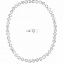 Swarovski Angelic All-Around Necklace, White, Rhodium Plated