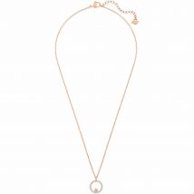 Swarovski Creativity Circle Pendant, White, Rose Gold Plated