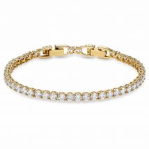 Swarovski Tennis Deluxe Bracelet, Gold Plated