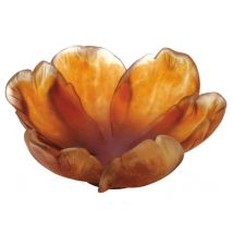 Daum Tulip Amber Bowl