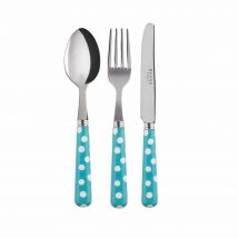 Sabre White Dots Turquoise Children's Set