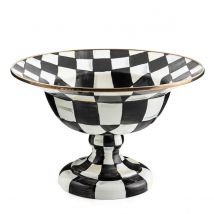 Mackenzie-Childs Courtly Check Enamel Compote