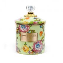 Mackenzie-Childs Flower Market Green Small Canister