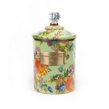 Mackenzie-Childs Flower Market Green Medium Canister