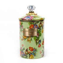 Mackenzie-Childs Flower Market Green Large Canister