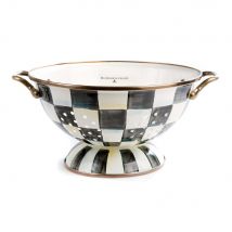 Mackenzie-Childs Courtly Check Enamel Colander, Large