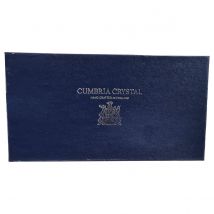 Cumbria Crystal Double Old Fashioned Blue Presentation Set Box
