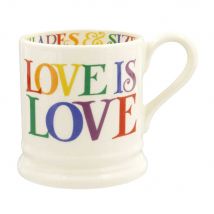 Emma Bridgewater Rainbow Toast Love is Love 1/2 Pint Mug