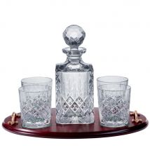 Royal Scot Crystal London Club Tray Set