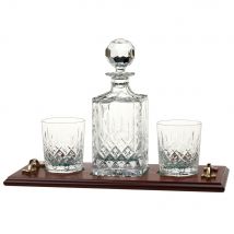 Royal Scot Crystal London Whisky Tray Set