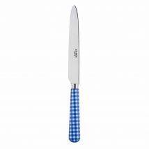 Sabre Gingham Lapis Blue 24cm Dinner Knife