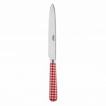 Sabre Gingham Red 24cm Dinner Knife