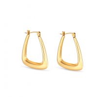 Amori Stirrup Earrings, Gold