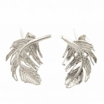 Alex Monroe Little Feather Stud Earrings, Sterling Silver