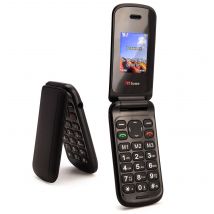 TTfone Black TT140 Big Button | Basic Mobile Phone | EE Pay as you Go