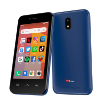 TTfone Blue TT20 Dual SIM | Smart 3G Android Mobile Phone Blue / USB Cable / EE